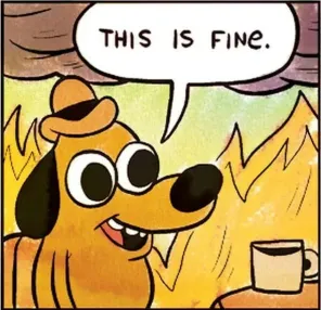 This is fine meme